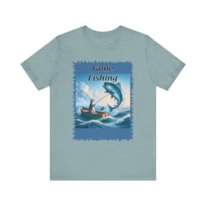 Cat Gone Fishing - Unisex T-Shirt