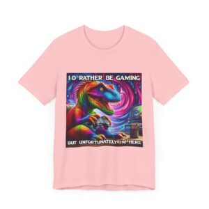 Dinosaur - I'd Rather Be Gaming - Unisex T-Shirt