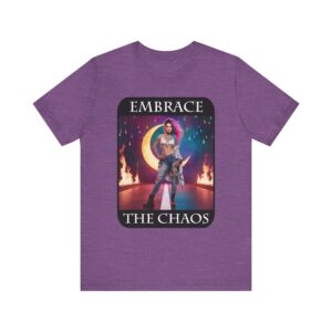 Moon and Flames - Embrace the Chaos - Unisex T-Shirt