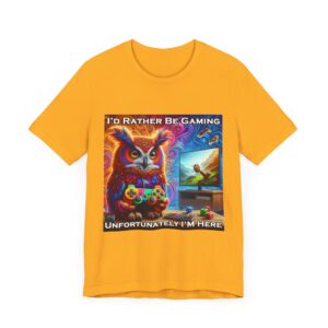 Owl Gamer - I'd Rather Be Gaming - Unisex T-Shirt