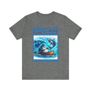 Fat Cat Gone Fishing - Unisex T-Shirt