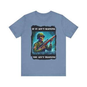 Skeleton USA - If It Ain't Raining You Ain't Training - Unisex T-Shirt