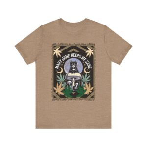 Mary Jane Keeps Me Sane Unisex Tee - Relaxed Cannabis Vibe Shirt