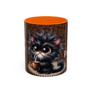 I Drink Coffee For Your Protection - Pouty Cat - 11oz or 15oz Mug