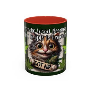 Cat Themed Coffee Mug - 420 Humor