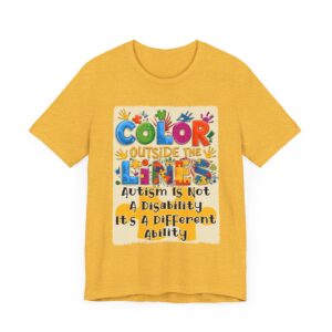 Autism Awareness - Color Outside the Lines - Unisex T-Shirt