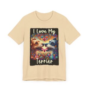 Colorful Terrier Love Tee - Dog Lover T-Shirt - Pet Owner Gift