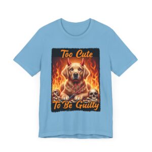 Too Cute To Be Guilty Dog Tee - Unisex Graphic T-Shirt - Labrador Retriever