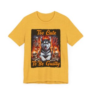 Too Cute To Be Guilty - Graphic T-Shirt - Unisex Tee - Husky Devil