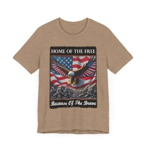Patriotic Eagle Graphic Tee - Home of The Free T-Shirt - Unisex