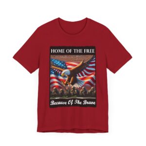 Patriotic Eagle Tee - Unisex Short Sleeve T-Shirt - Home of The Free