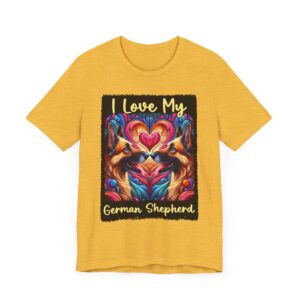 I Love My German Shepherd Unisex Jersey Tee - Unisex
