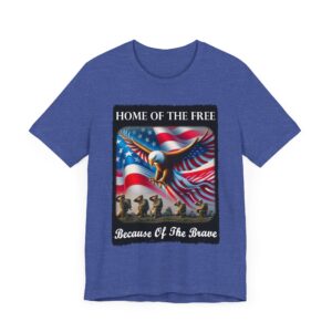 Patriotic Eagle Tee - Home of the Free Because of the Brave
