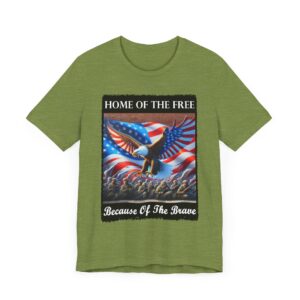 Patriotic Eagle Graphic Tee - Home of the Free T-Shirt