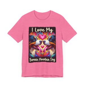 Colorful Bernese Mountain Dog Unisex T-Shirt