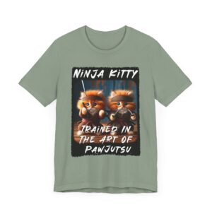Ninja Kitty Pawjutsu Tee - Cute Cat T-Shirt - Cool Cat Lover Gift