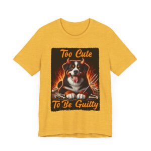 Bernese Mountain Dog - Too Cute To Be Guilty - Dog Lover Tee - Funny Pet Owner Gift
