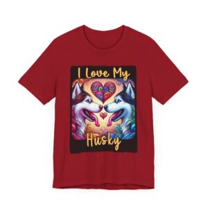 Vibrant - I Love My Husky - Unisex T-Shirt
