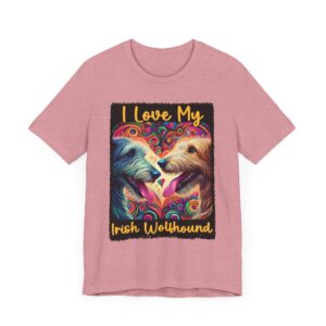 I Love My Irish Wolfhound Tee - Unisex Short Sleeve T-Shirt