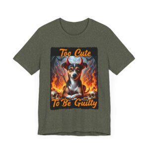 Too Cute To Be Guilty Dog T-Shirt - Terrier - Little Devil