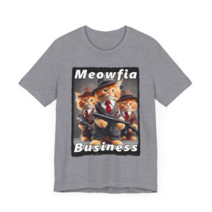 Meowfia Business Cat T-Shirt - Cool Mafia Cat Lovers Gift