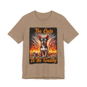 Cute Devil Chihuahua T-Shirt - Too Cute to Be Guilty