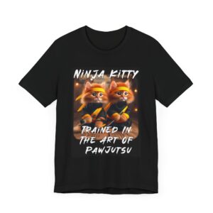 Ninja Kitty Pawjutsu Tee - Funny Kitten Shirt - Unisex T-Shirt