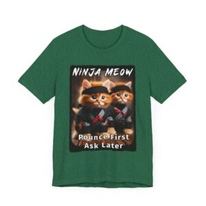 Ninja Cat Tee - Cute Cat Lover Gift - Samurai Kitty Unisex T-Shirt