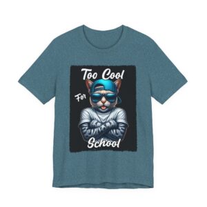 Too Cool For School Cat Tee - Cute Cat T-Shirt