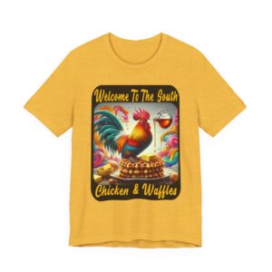 Welcome To The South - Chicken and Waffles Tee - Southern Style T-Shirt
