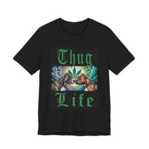 Thug Life - Two Pit Bulls 420 - Unisex T-Shirt