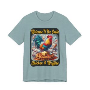 Southern Comfort Chicken and Waffles Tee - Perfect for Foodies - Unique T-Shirt
