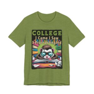 College Procrastination Ferret Tee - Unisex Jersey T-Shirt