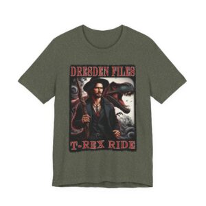 Dresden Files T-Rex Ride Unisex Tee - Graphic Novel Shirt