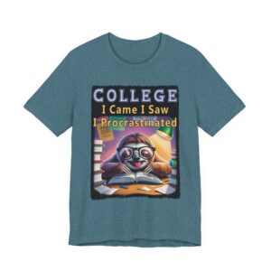 College Sloth Procrastination Tee - Unisex T-Shirt