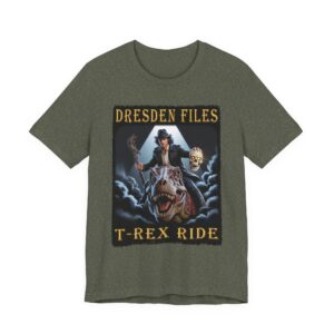 Dresden Files T-Rex Ride Tee - Unisex Graphic T-Shirt