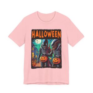 Halloween Two Alien's Trick or Treat - Unisex T-Shirt