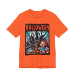 Halloween Alien with Chucky Meatballs Tee