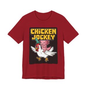 Chicken Jockey Axolotl - Unisex T-Shirt