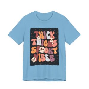 Skeleton Spooky Vibes Tee - Thick Thighs Halloween T-Shirt