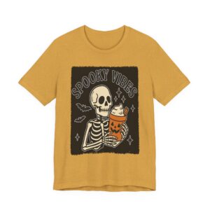 Spooky Vibes Skeleton - Halloween Unisex Graphic T-Shirt