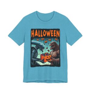 Halloween Godzilla and Alien Trick or Treating Tee