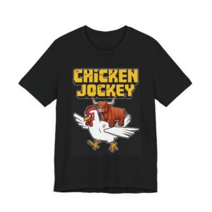 Chicken Jockey Highland Cow T-Shirt