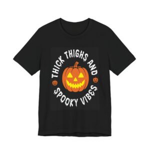 Thick Thighs & Spooky Vibes - Pumpkin T-Shirt