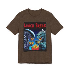 Lunch Break - Alien and Godzilla - Unisex T-Shirt