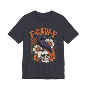 F-Caw-F Skull and Crow Unisex T-Shirt