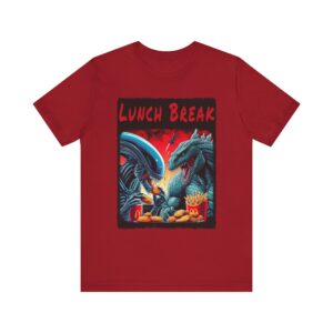 Alien and Godzilla Lunch Break - Unisex T-Shirt