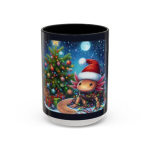 Holiday Axolotl Coffee Mug 15oz