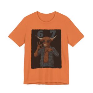 Six Seven Highland Cow 6-7 Unisex Tee