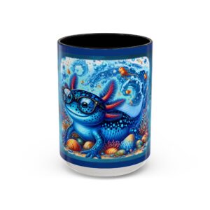 Axolotl Ocean Coffee Mug - Change Your Thoughts 15oz